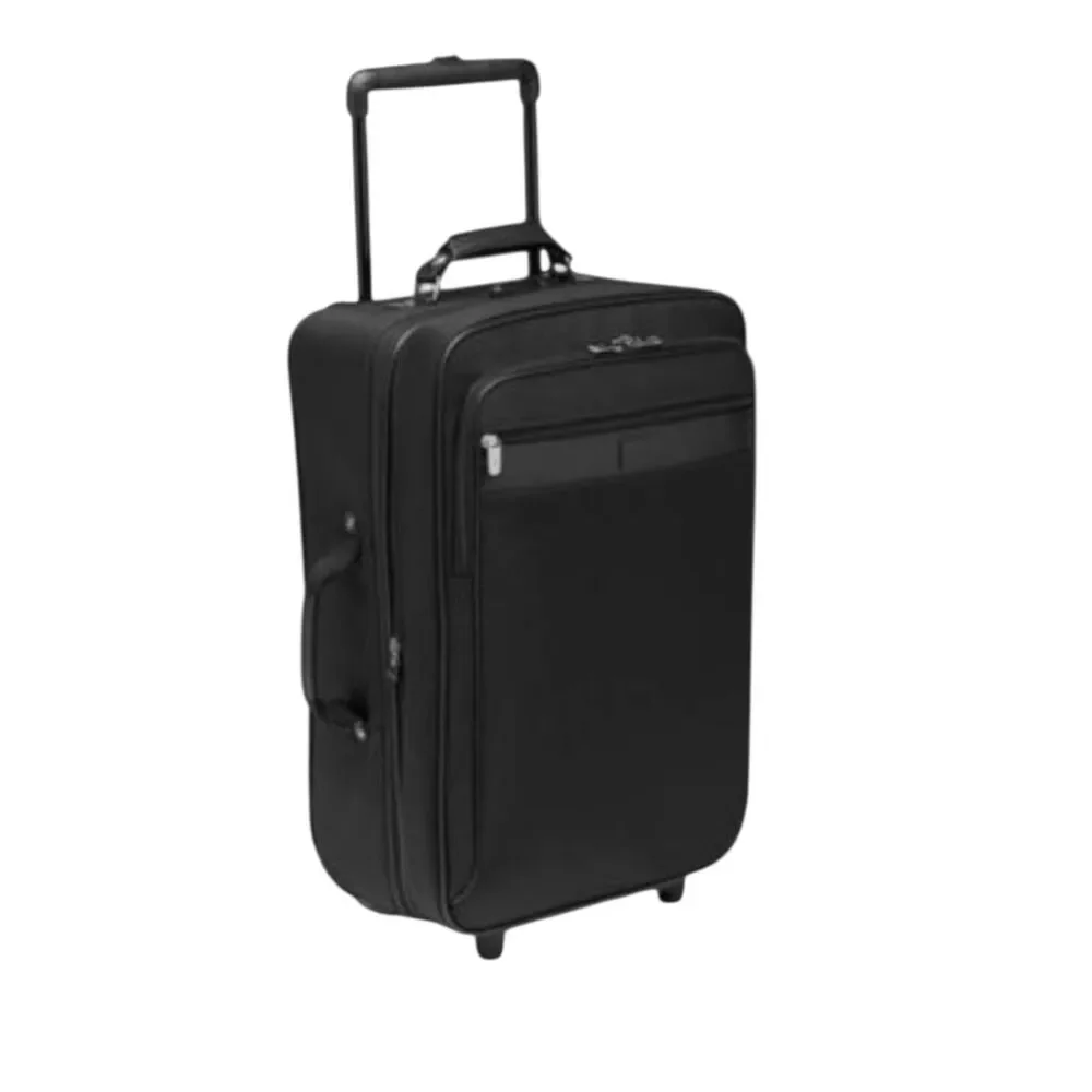 hartmann intensity mobile traveler tote bag Belting EXP Spinner 19 One Pebbled leather details sit atop the familiar tweed fabric treated with weather and stain resistance Buy Hartmann Intensity 22-" Mobile